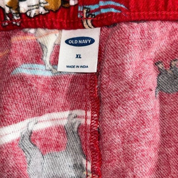 Old Navy Flannel Christmas Pet Print PJ Pants Size XL Lounge Cotton Dog Cat Tree - Picture 5 of 16